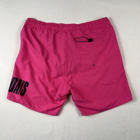 Saturdays NYC Timothy Accordion Swim Short Men’s XL Fuchsia 6.5” Inseam Lined - Picture 12 of 16